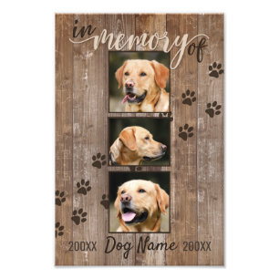 Foto Personalizado Perro Memorial Madera Rusa Mira Keep