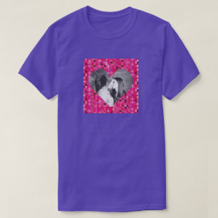 Foto personalizado Pixel Corazón de la camiseta de