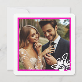 Foto personalizado Rosas Blancas Tarjeta de compro