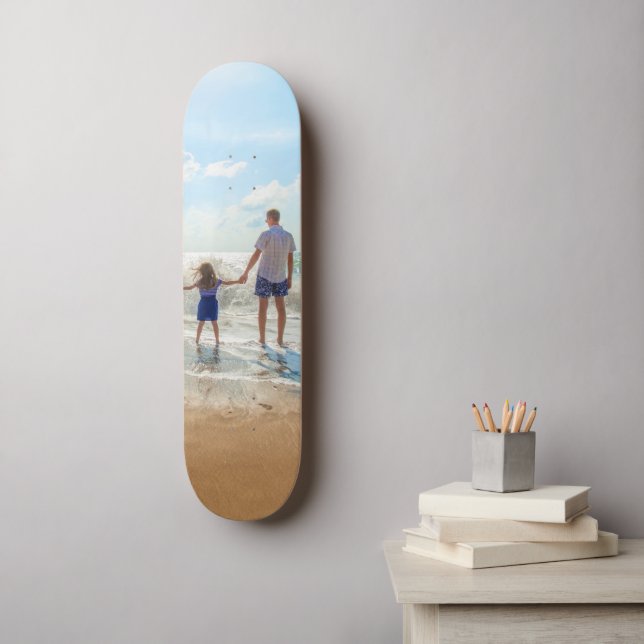 Foto personalizado Skateboard Regalo tus fotos fav (Arte de la pared)