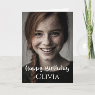 Foto personalizado, tarjeta de cumpleaños