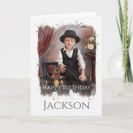 Foto personalizado, tarjeta de cumpleaños