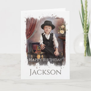 Foto personalizado, tarjeta de cumpleaños