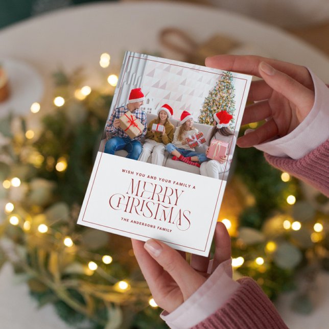 Foto personalizado Tarjeta de Navidad Merry Minima (Subido por el creador)
