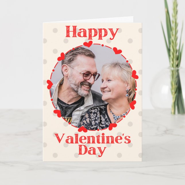 Foto personalizado tarjeta de San Valentín (Anverso)