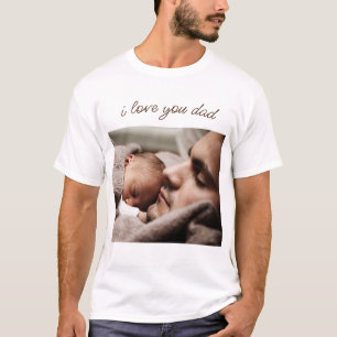 Foto personalizado Texto Camiseta Fotos de tu fami