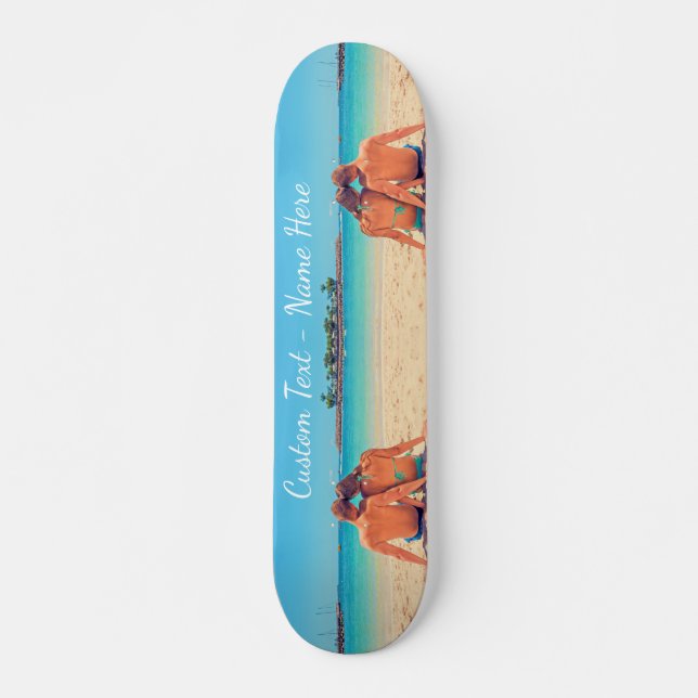 Foto personalizado Tu Skateboard de diseño de vaca (Anverso )