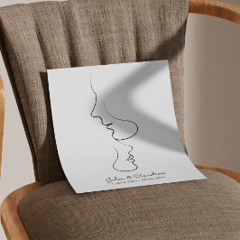 Foto Personalizado, Una Línea, Amor, Boho, Árabe