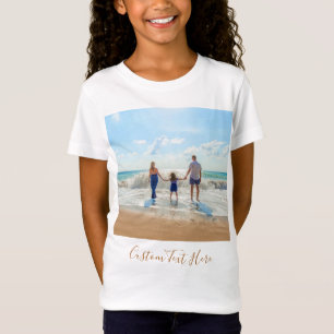 Foto personalizado y camiseta de texto Diseño de s