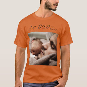 Foto personalizado y camiseta de texto - Mejor DAD