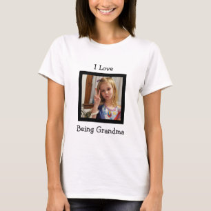 Foto personalizado y camiseta de texto para las ab