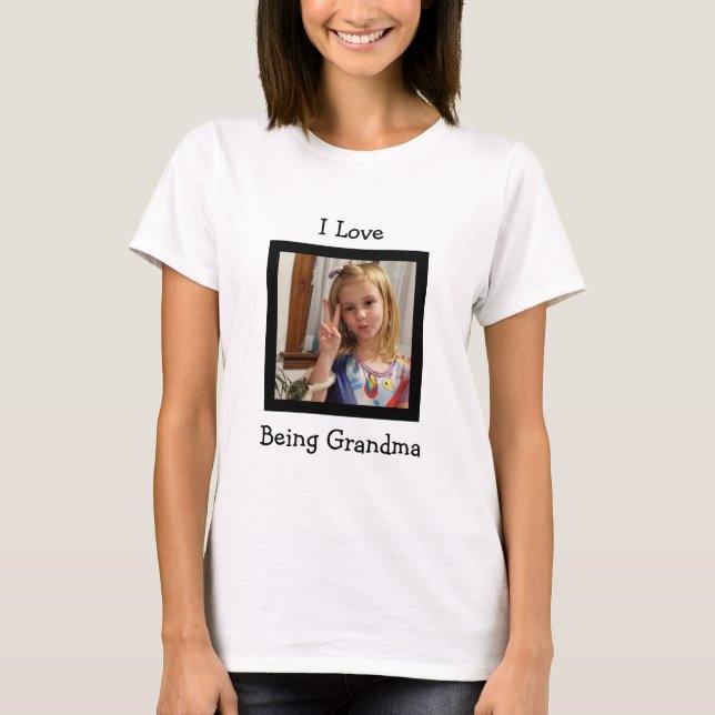 Foto personalizado y camiseta de texto para las ab (Anverso)