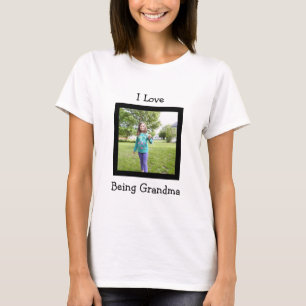 Foto personalizado y camiseta de texto para las ab