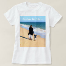 Foto personalizado y camiseta de texto tu propio d