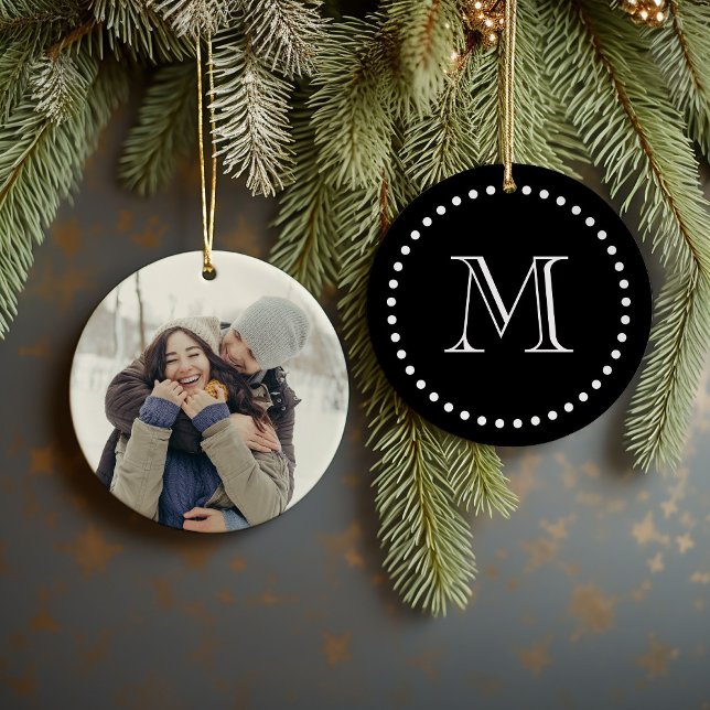 Foto personalizado y ornamento personalizado monog (Subido por el creador)