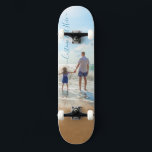 Foto personalizado y skateboard de texto Su propio<br><div class="desc">Foto y texto personalizado - Único su propio diseño - Familia personalizada / Amigos o regalo personal - Añadir su texto y foto - Redimensionar y mover elementos con la herramienta de personalización !</div>