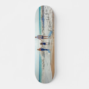 Foto personalizado y skateboard de texto Su propio