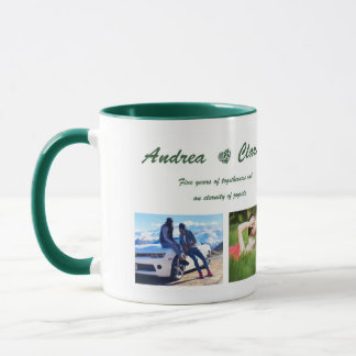 Foto Personalizado y tazón de texto, jarra fotográ