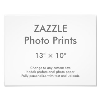 Foto Personalizado Zazzle 13" × 10" Impresión fotográfi