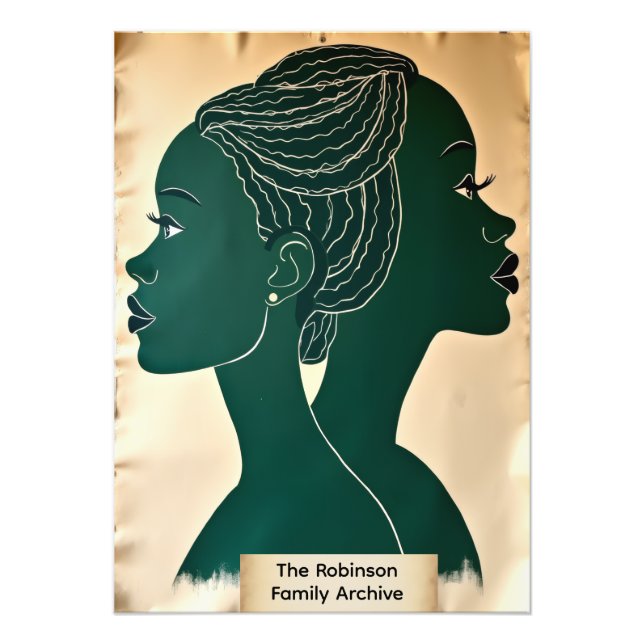 Foto Personalized Black History Archive Collage  (Frente)