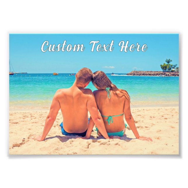 Foto Personalized Custom Text and Photo Poster Example (Frente)