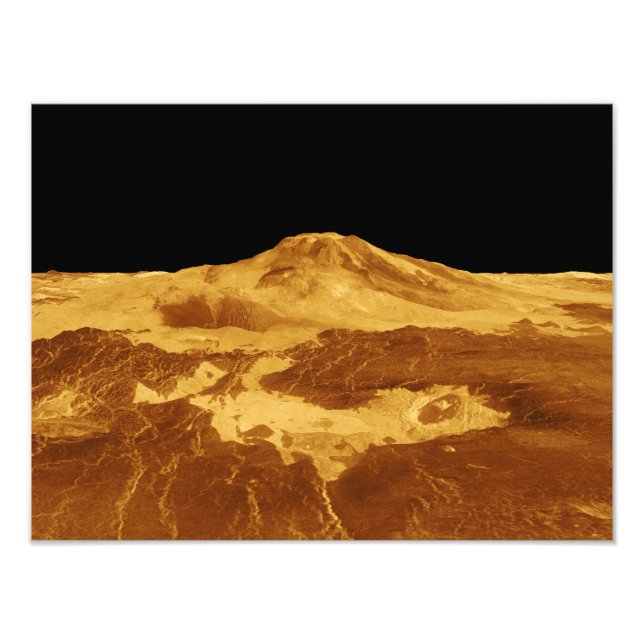 Foto Perspectiva 3D de Maat Mons en Venus (Frente)