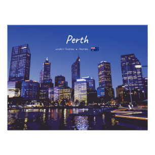 Foto Perth, Australia - Horizonte de la ciudad de noche