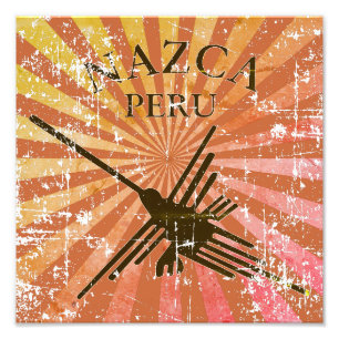 Foto Perú Hummingbird Retro Sunset