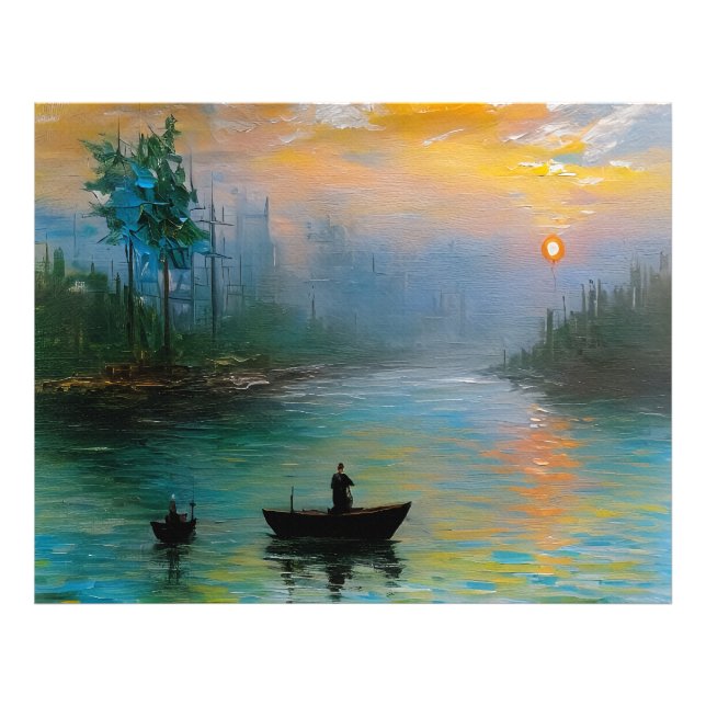 Foto Pesca al amanecer (Frente)