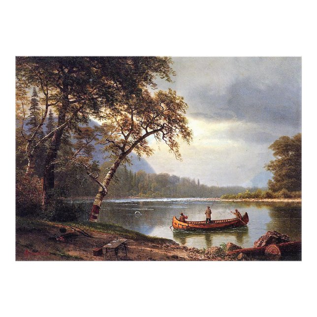 Foto Pesca de salmón en el Cascapediac Albert Bierstadt (Frente)