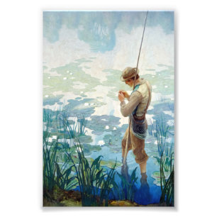 Foto Pesca de Thoreau en Walden Pond, por N. C. Wyeth