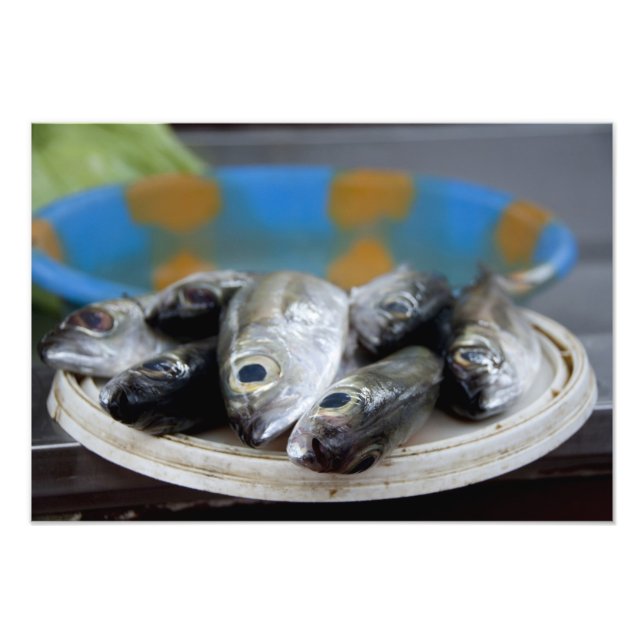 Foto Pescado fresco en el mercado de pescado (Mercado d (Frente)