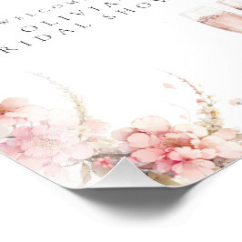 Foto Petal y Prosecco Poster de bienvenida a la ducha d