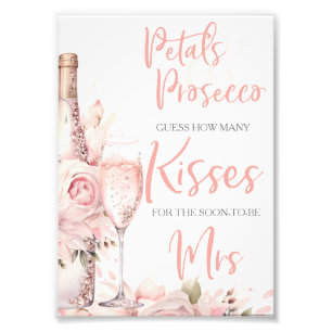 Foto Pétalos y Brindis con Prosecco Rosa Floral Torta N