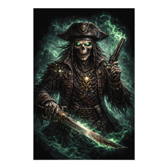 Foto Phantom Pirate Skull – Dark Fantasy Reaper (Frente)