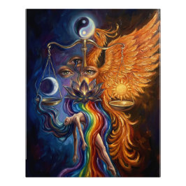 Foto Phoenix & Lotus Spiritual Photo Enlargement Wall A