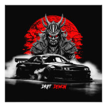 Phonk de deriva del coche del Demon Samurai JDM