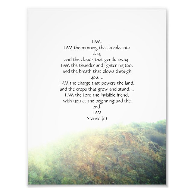 Foto photograph with poem design (Frente)