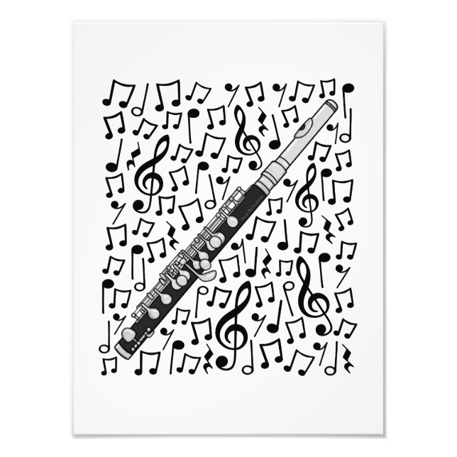Foto Piccolo Musical Notes Woodwind Music Teacher (Frente)