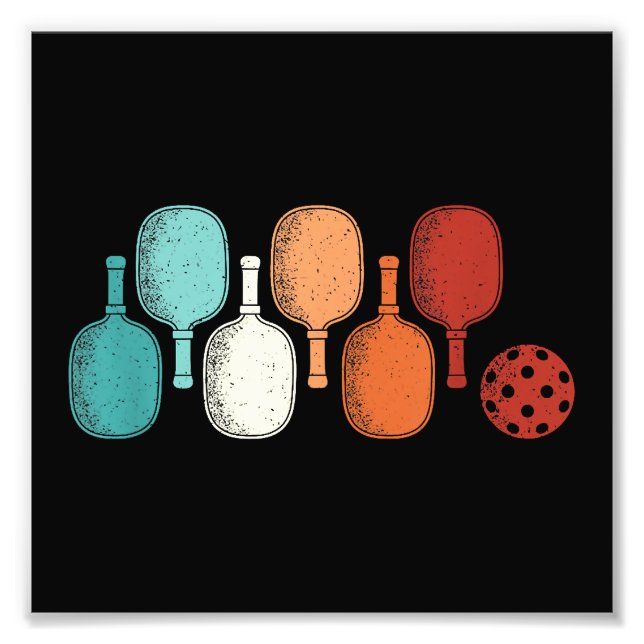 Foto Pickleball Lover Retro Paddle Sport Vintage (Frente)