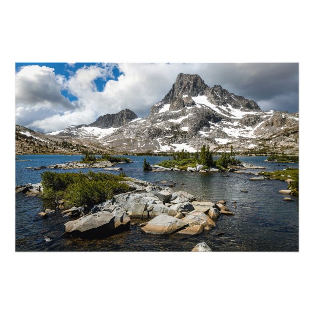Foto Pico Banner y Lago Thousand Island (Frente)