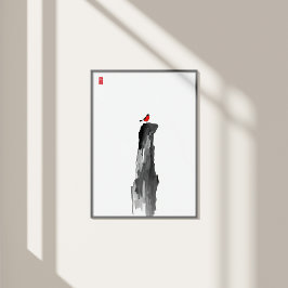 Foto Pico solitario - Minimalista arte de pared de tint