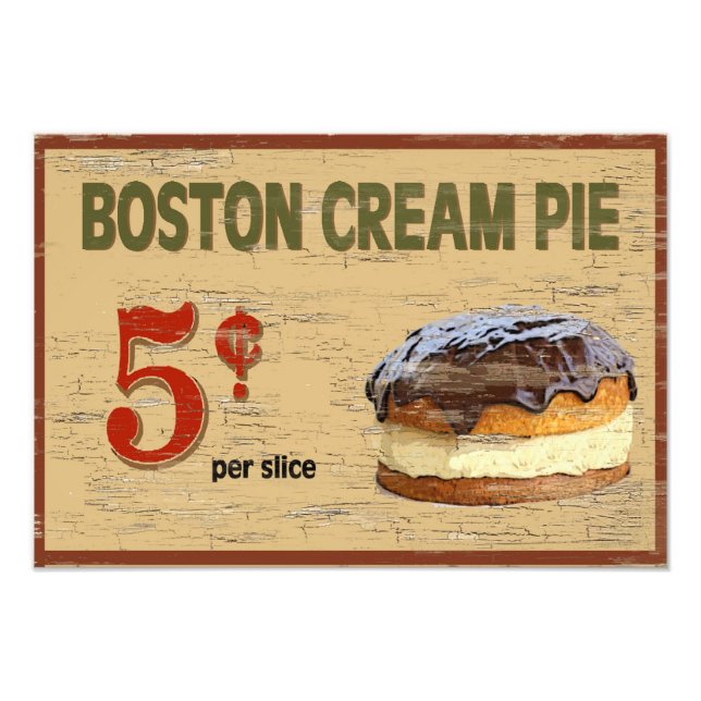 Foto Pie de crema de Boston (Frente)