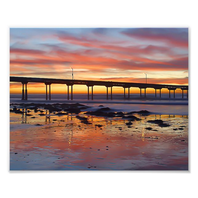 Foto Pier en un atardecer de Florida (Frente)