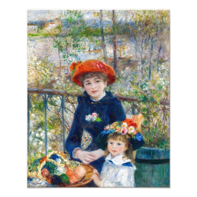 Foto Pierre-Auguste Renoir - Dos hermanas en la terraza (Frente)