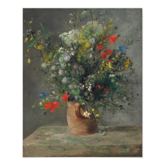 Foto Pierre-Auguste Renoir - Flores en una plaza 1866 (Frente)