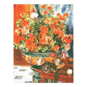 Foto Pierre-Auguste Renoir Geraniums And Cats
