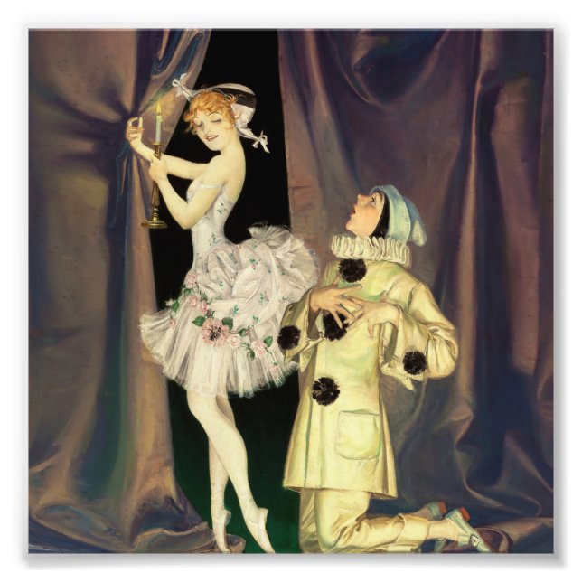 Foto "Pierrot and Columbine" por FX Leyendecker (Frente)