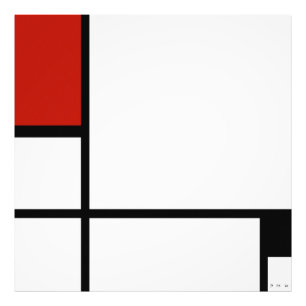 Foto Piet Mondrian - Composición Geométrica Abstracta