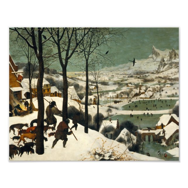 Foto Pieter Bruegel el anciano - Cazadores en la nieve (Frente)
